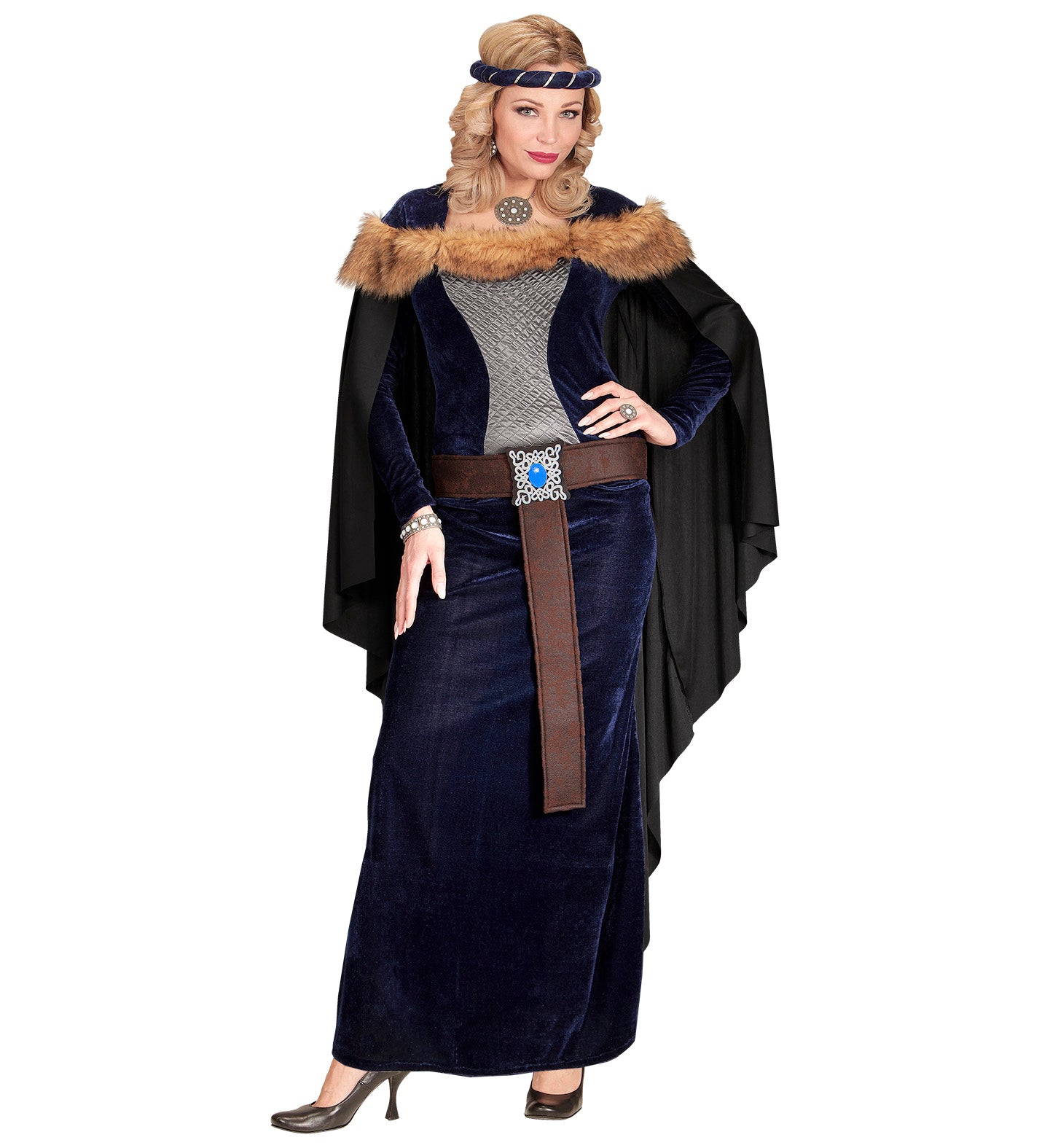 Deluxe Medieval Princess Costume Blue