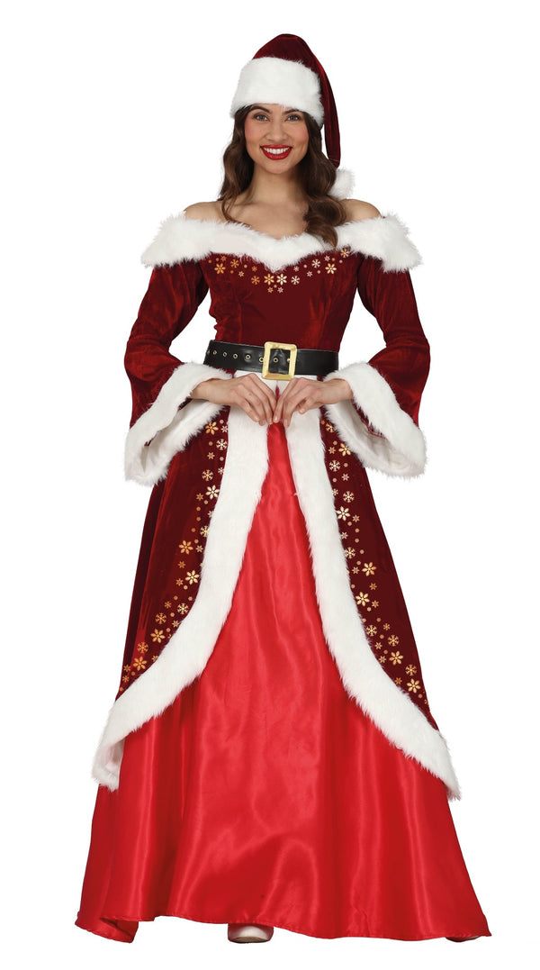 Deluxe Mrs Santa Claus Festive Costume Women's 