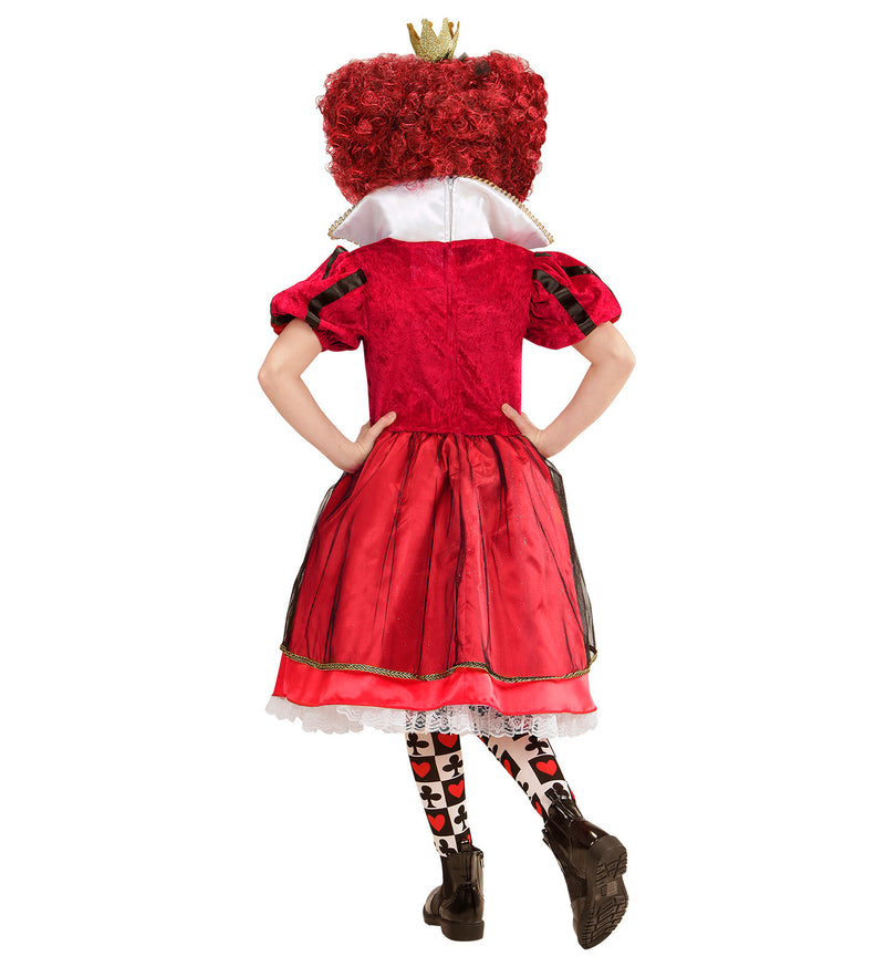 Deluxe Queen of Hearts Costume Girl's rear