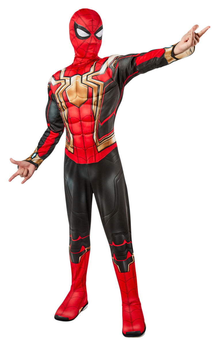 Deluxe Spiderman No Way Home Iron Spider Costume Boys