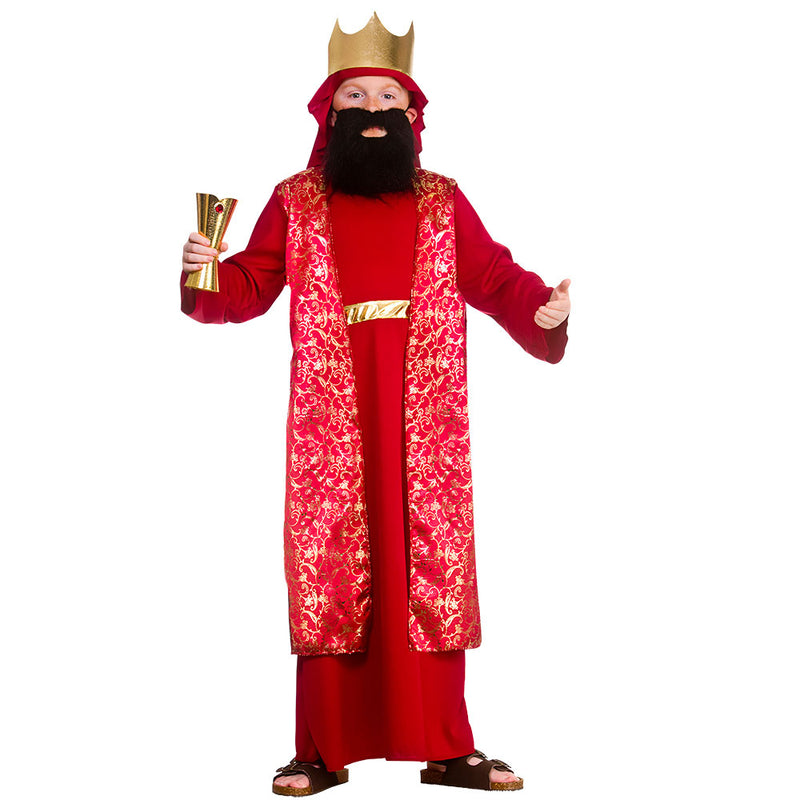 Deluxe Boys Red Wise Man Balthazar Nativity Play Costume