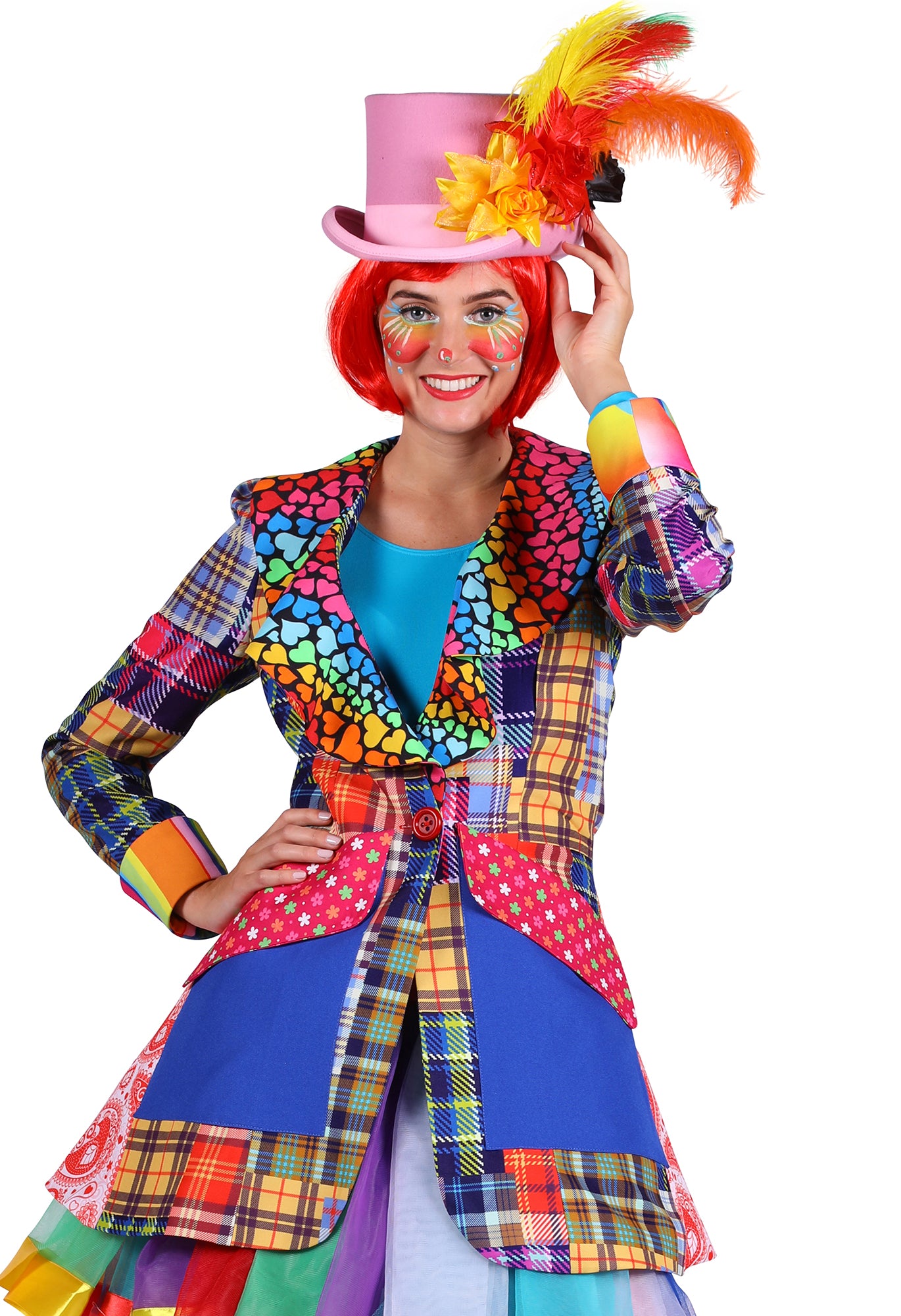 Deluxe Clown Carnival Jacket Ladies