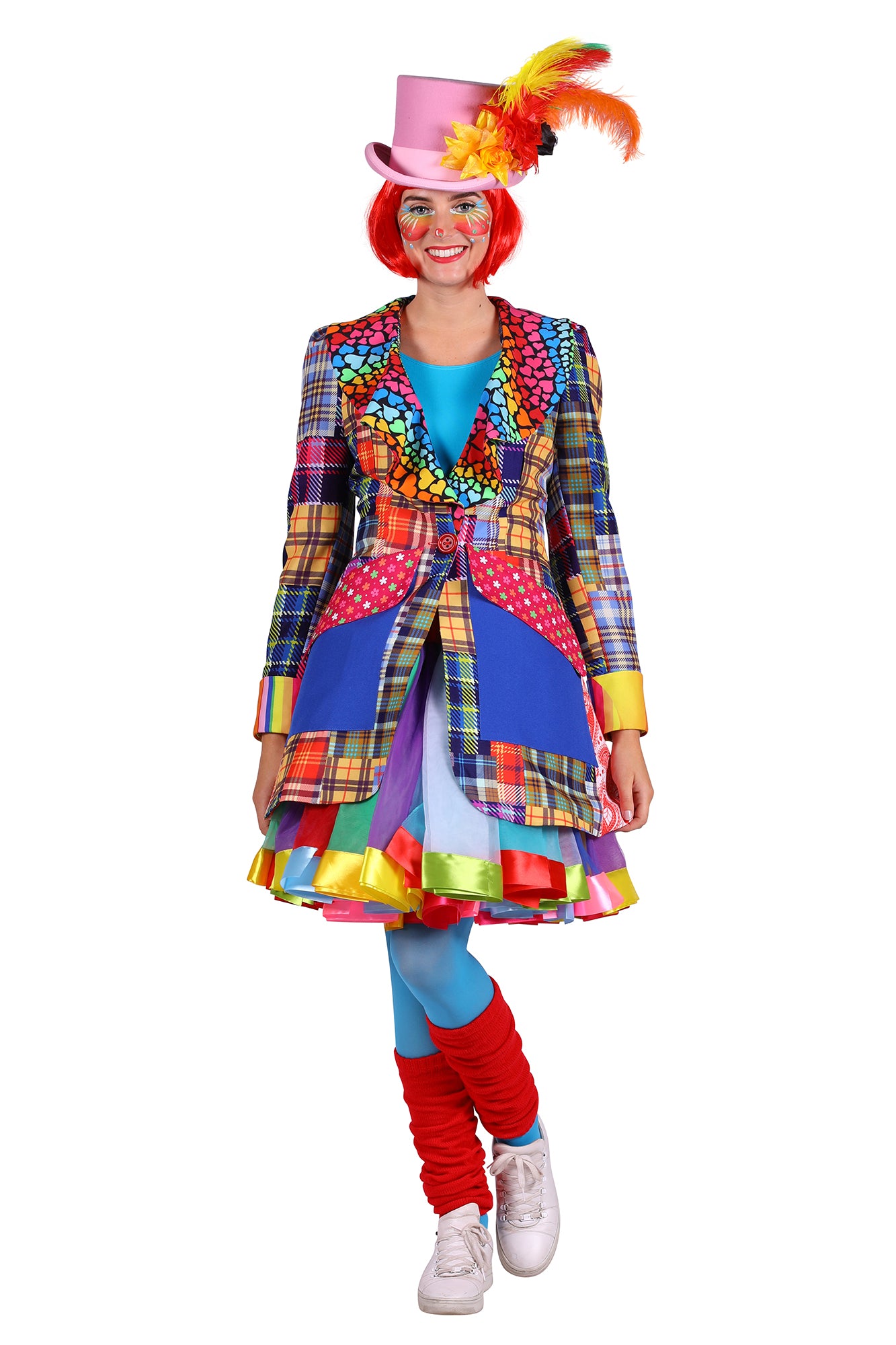 Deluxe Clown Carnival costume Jacket for women.