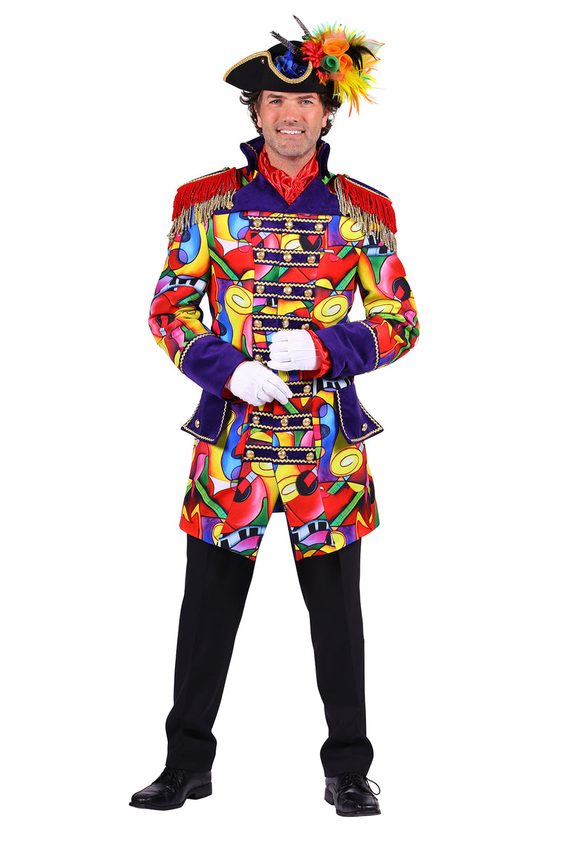 Men's deluxe Music Celebration Carnival jacket fancy dress costume.