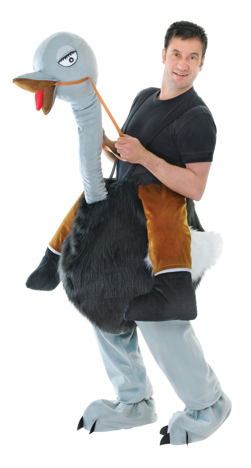 Deluxe Step In Ostrich Funny Fancy Dress Costume