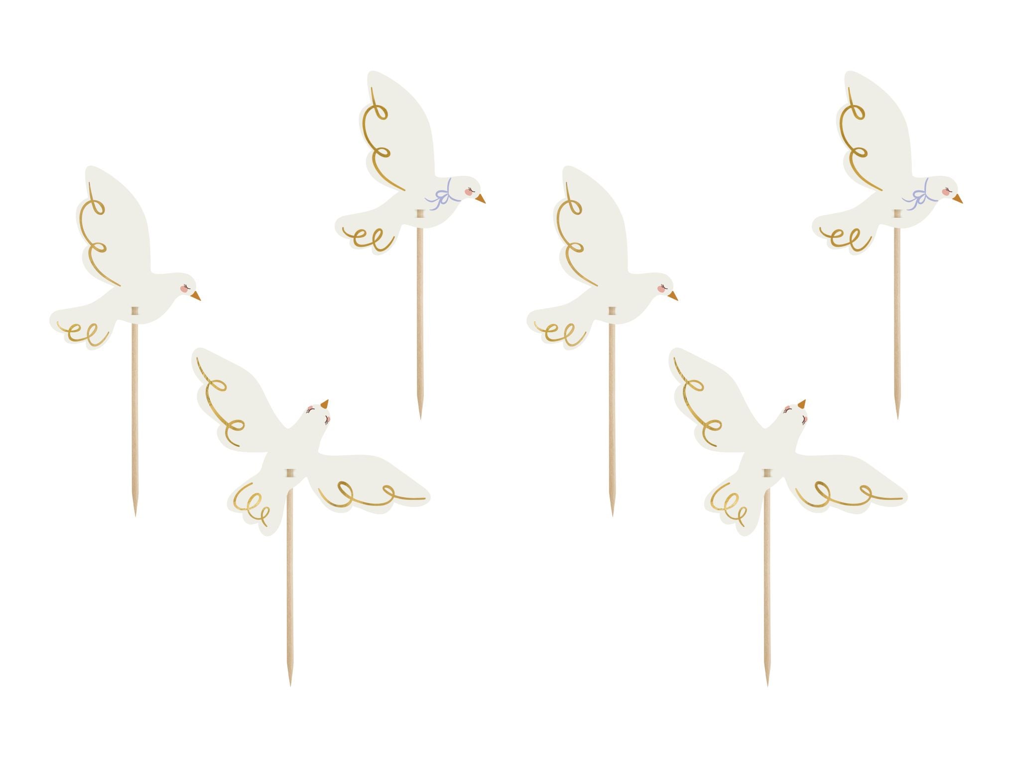 Dove Cupcake Toppers 