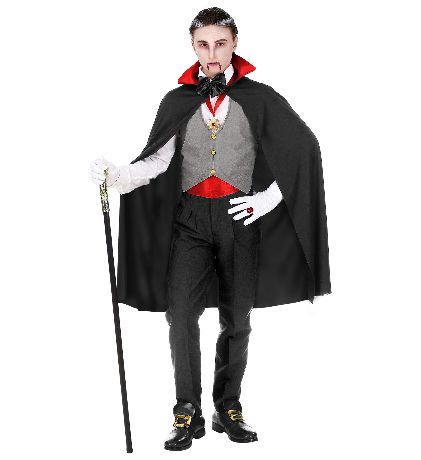  Morph - Gothic Vampire Costume Men Adult - Mens Vampire Costume  - Vampire Costume Male - Vampire Costume Men Cape - Adult Male Vampire  Costume - Halloween Vampire Costume - Size L : Clothing, Shoes & Jewelry