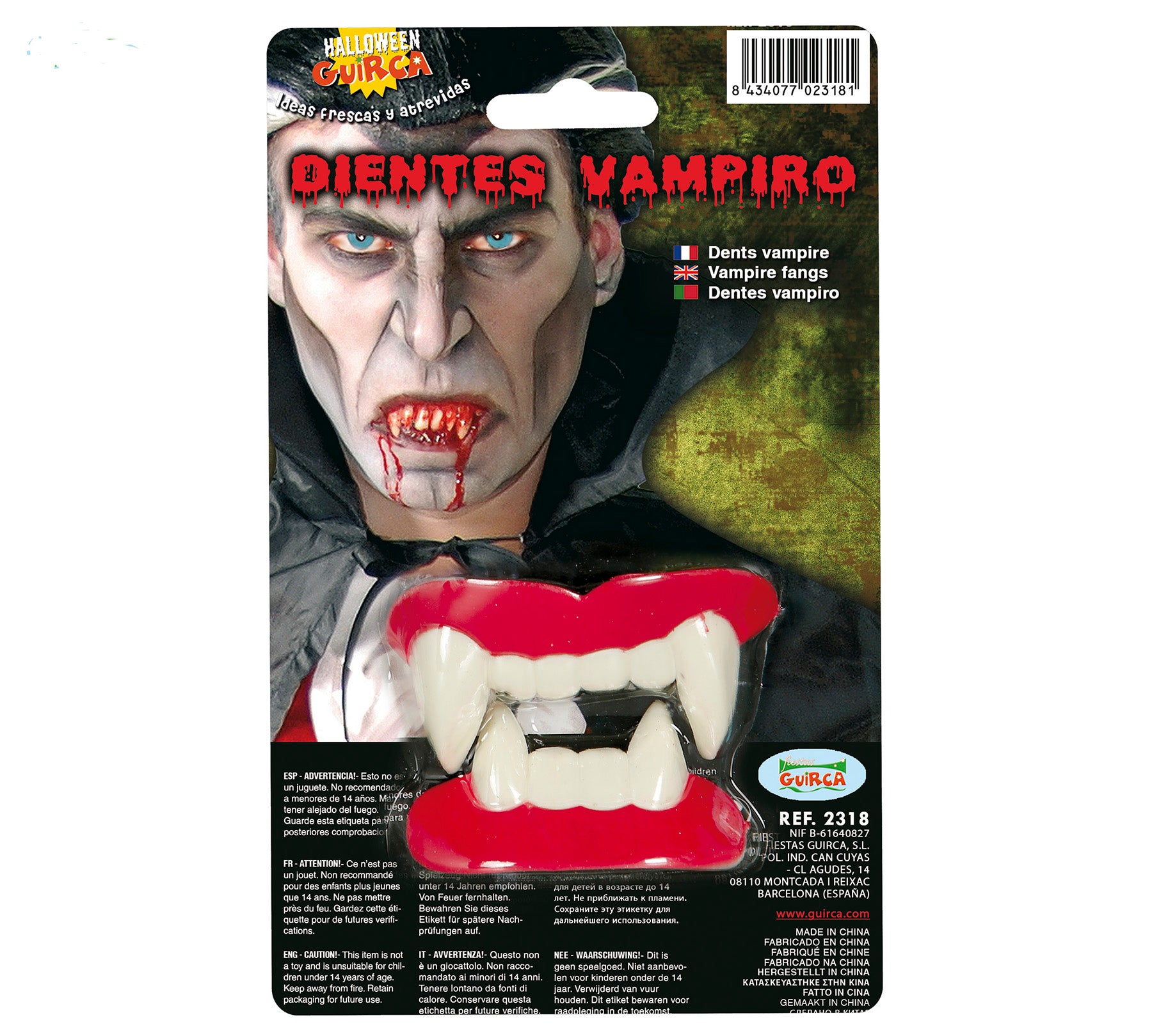 Dracula Teeth Halloween Fancy Dress Accessory