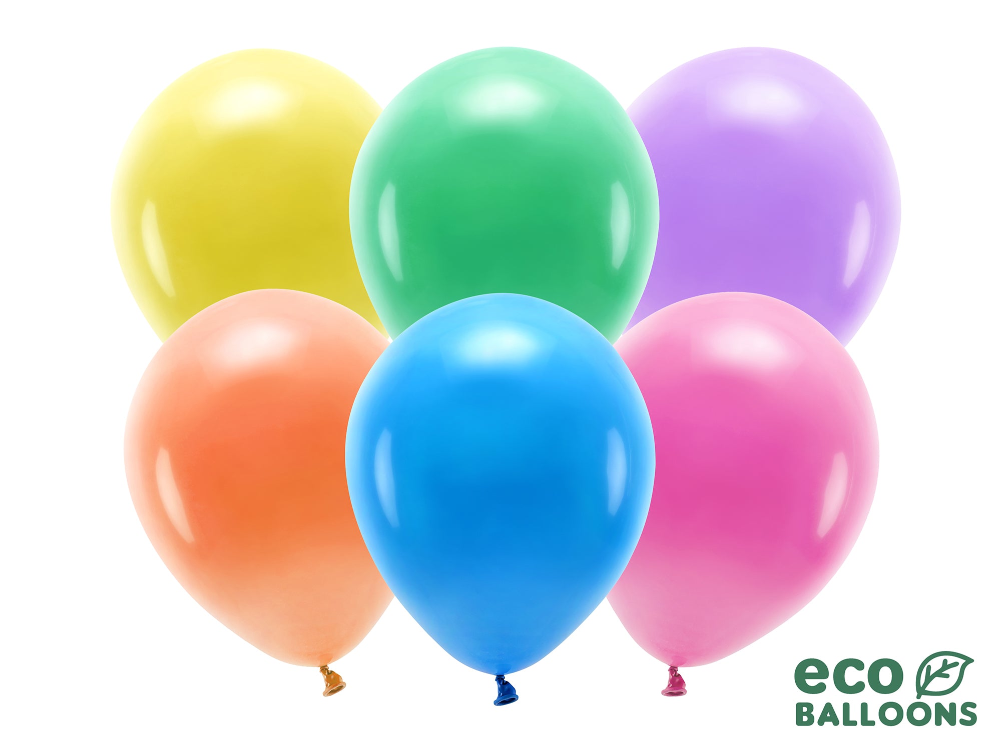 Eco Friendly Rainbow Balloons 30cm Pastel 10 Pack