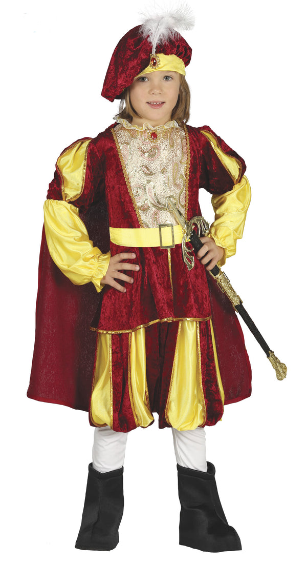 Children's Elegant Tudor Prince Costume for Boys