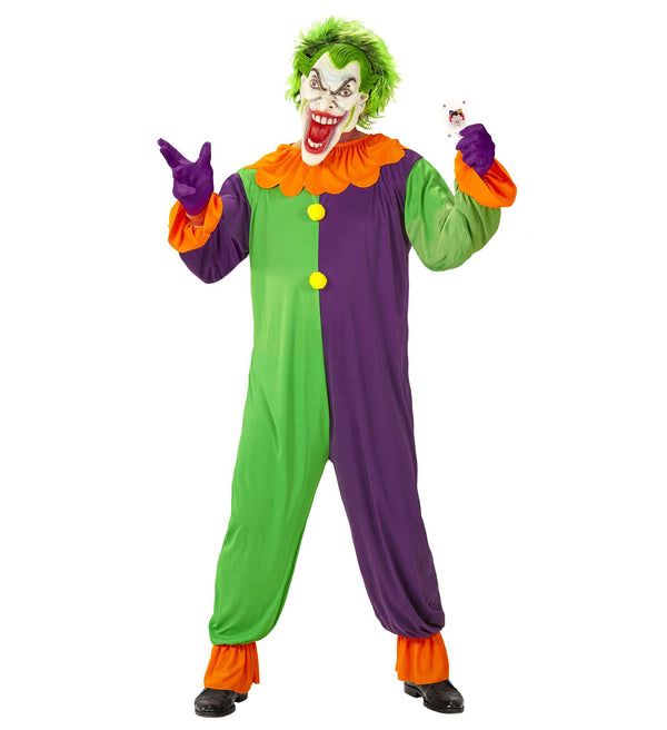 Evil Joker Clown Costume Adult