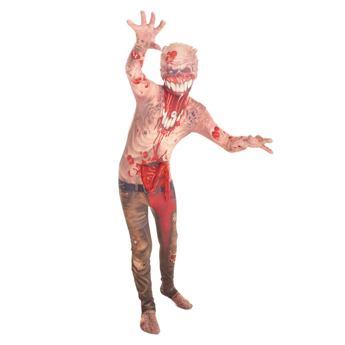 Exploding Guts Zombie Morphsuit Costume Kids