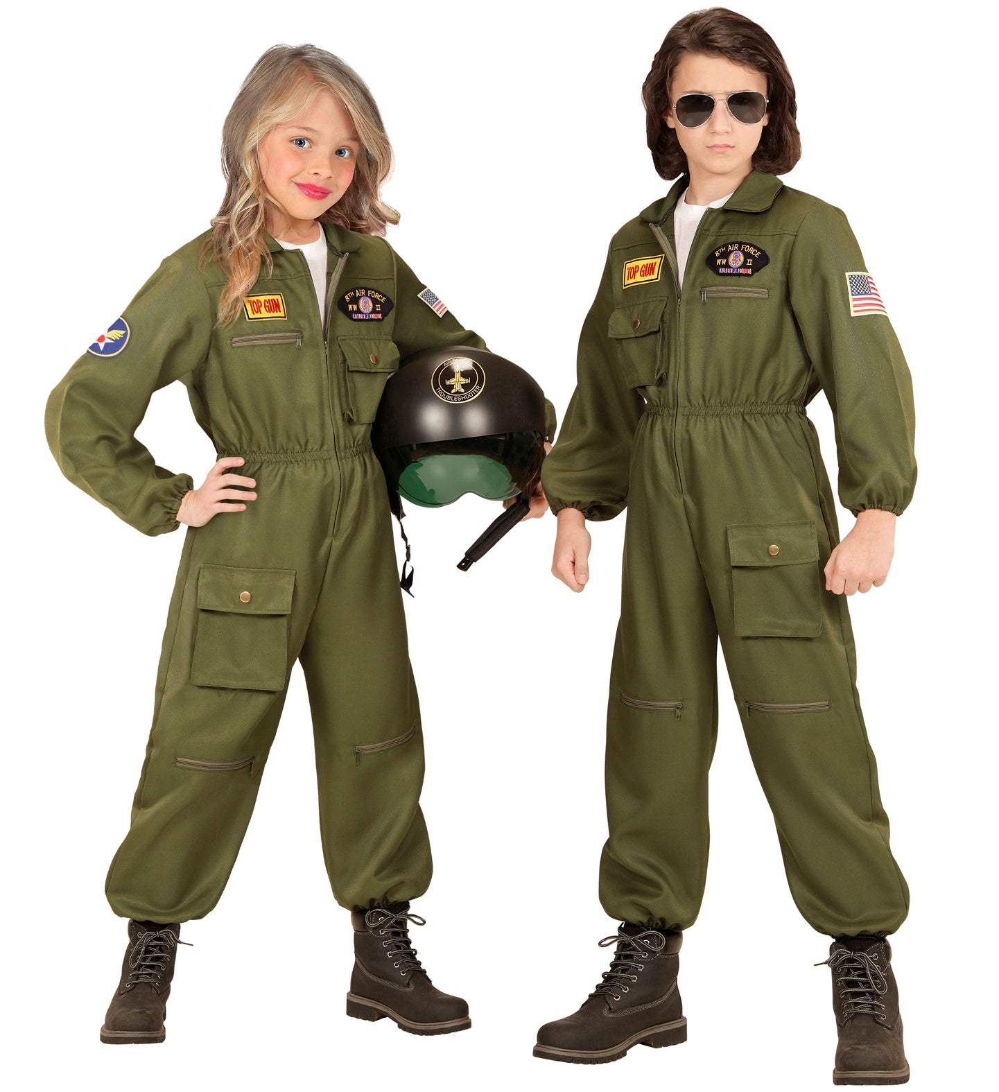 Fighter Jet Pilot Maverick Top Gun Costume for kids