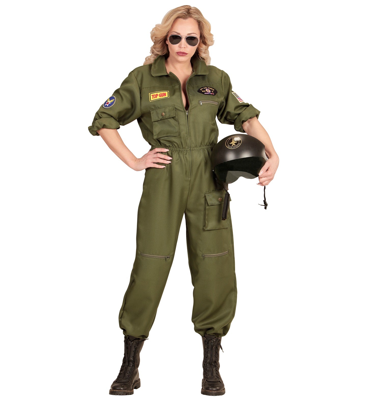 Fighter Jet Pilot Maverick Costume Ladies