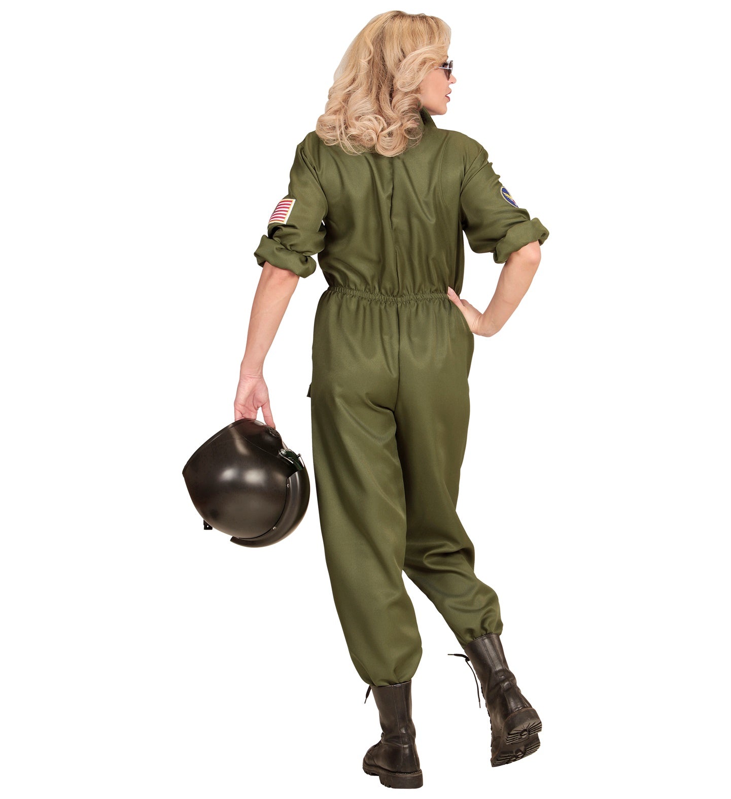 Fighter Jet Pilot Maverick Costume Ladies back