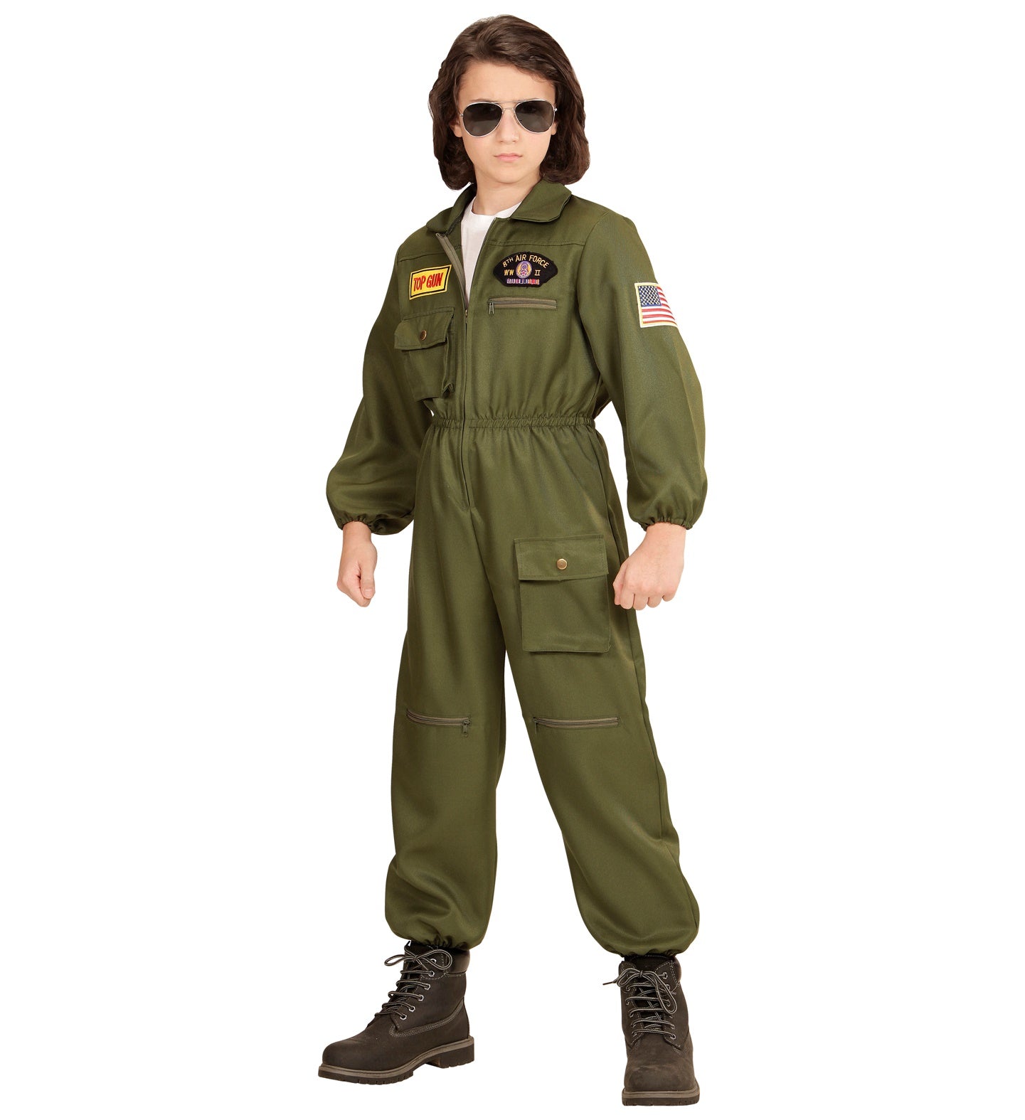 Fighter Jet Pilot Maverick Top Gun Costume for children