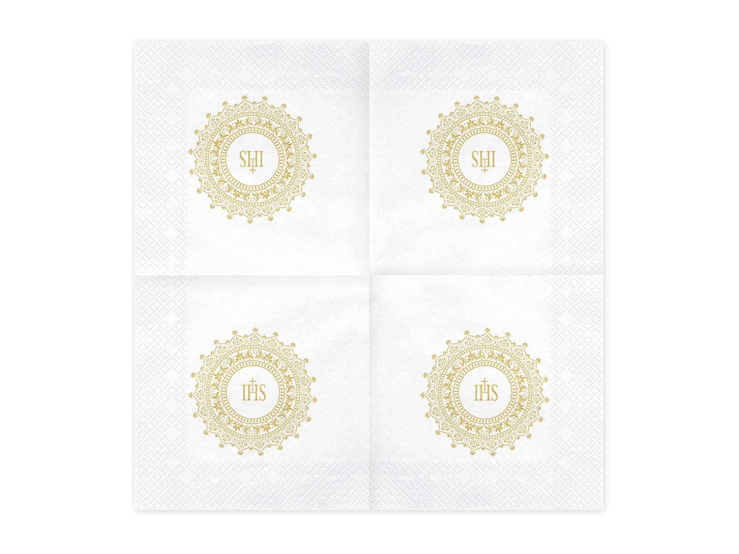 First Communion IHS Napkins