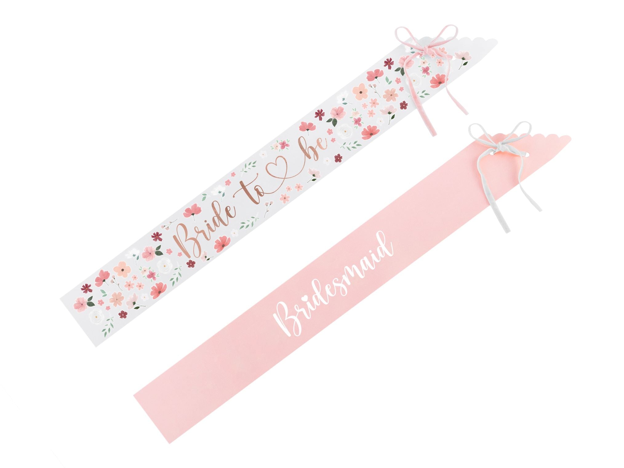 Floral Bride to Be and Bridesmaids Sashes