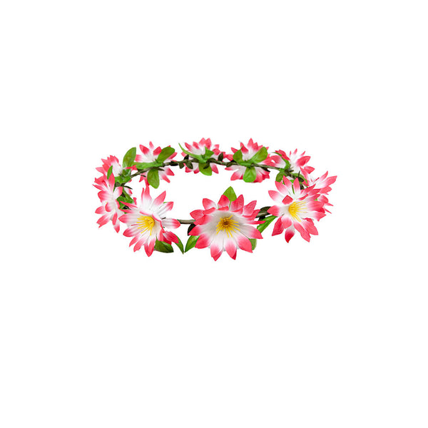 Flower Crown Headband Pink