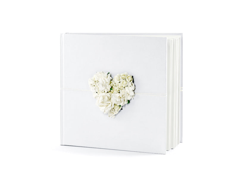Flower Heart Wedding Guest Book