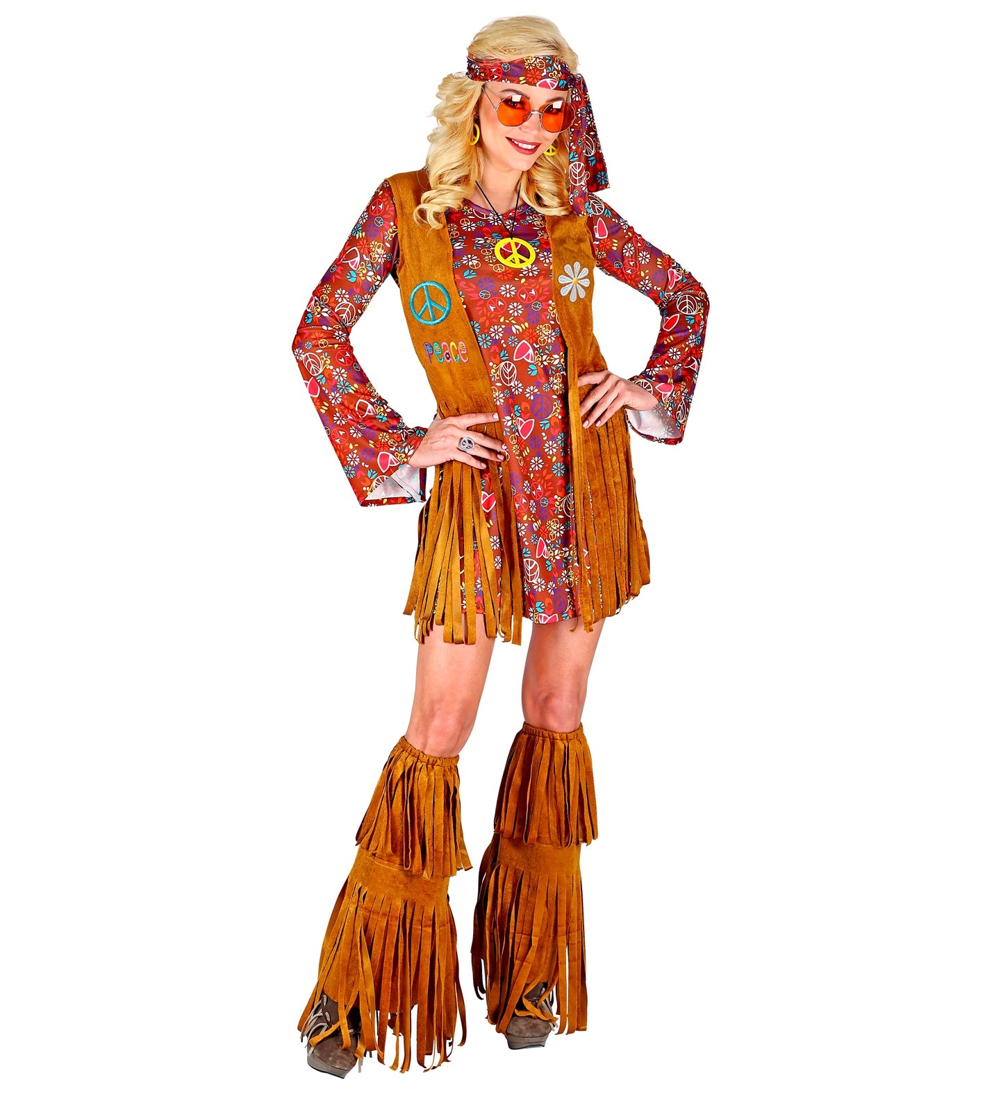 Flower Power Fringe Hippie outfit Ladies