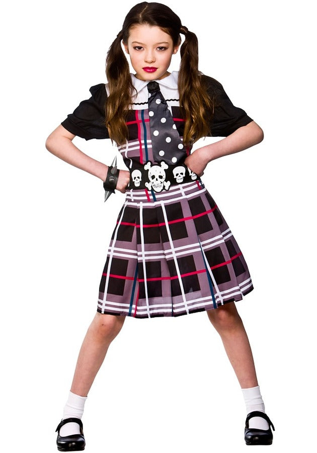 Freaky Schoolgirl Halloween Fancy Dress Costume