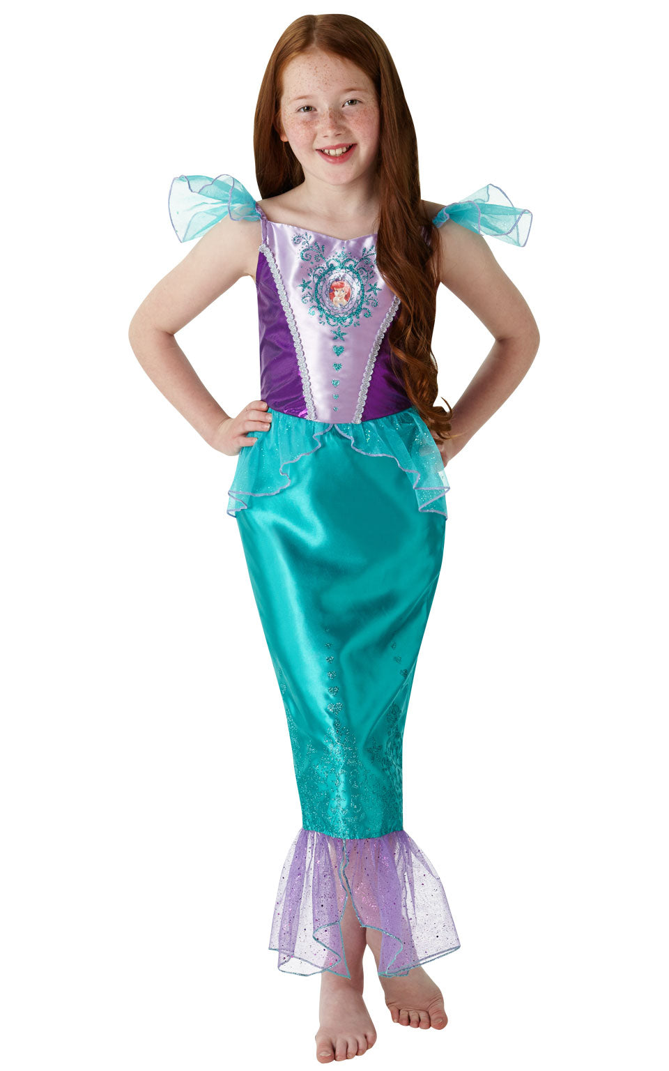 Gem Princess Ariel Disney outfit for girls.