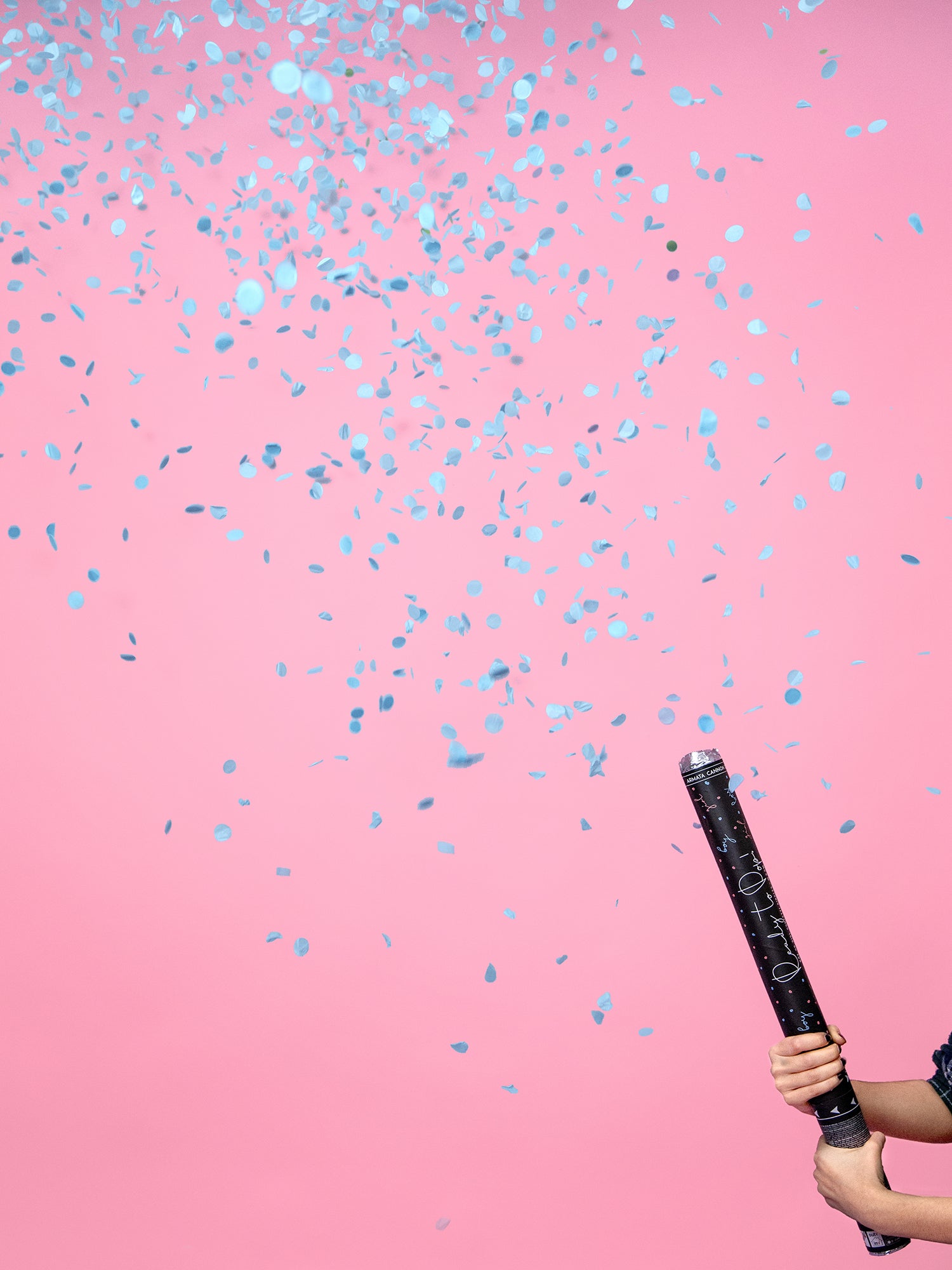 Gender Reveal Confetti Cannon Pink for boy