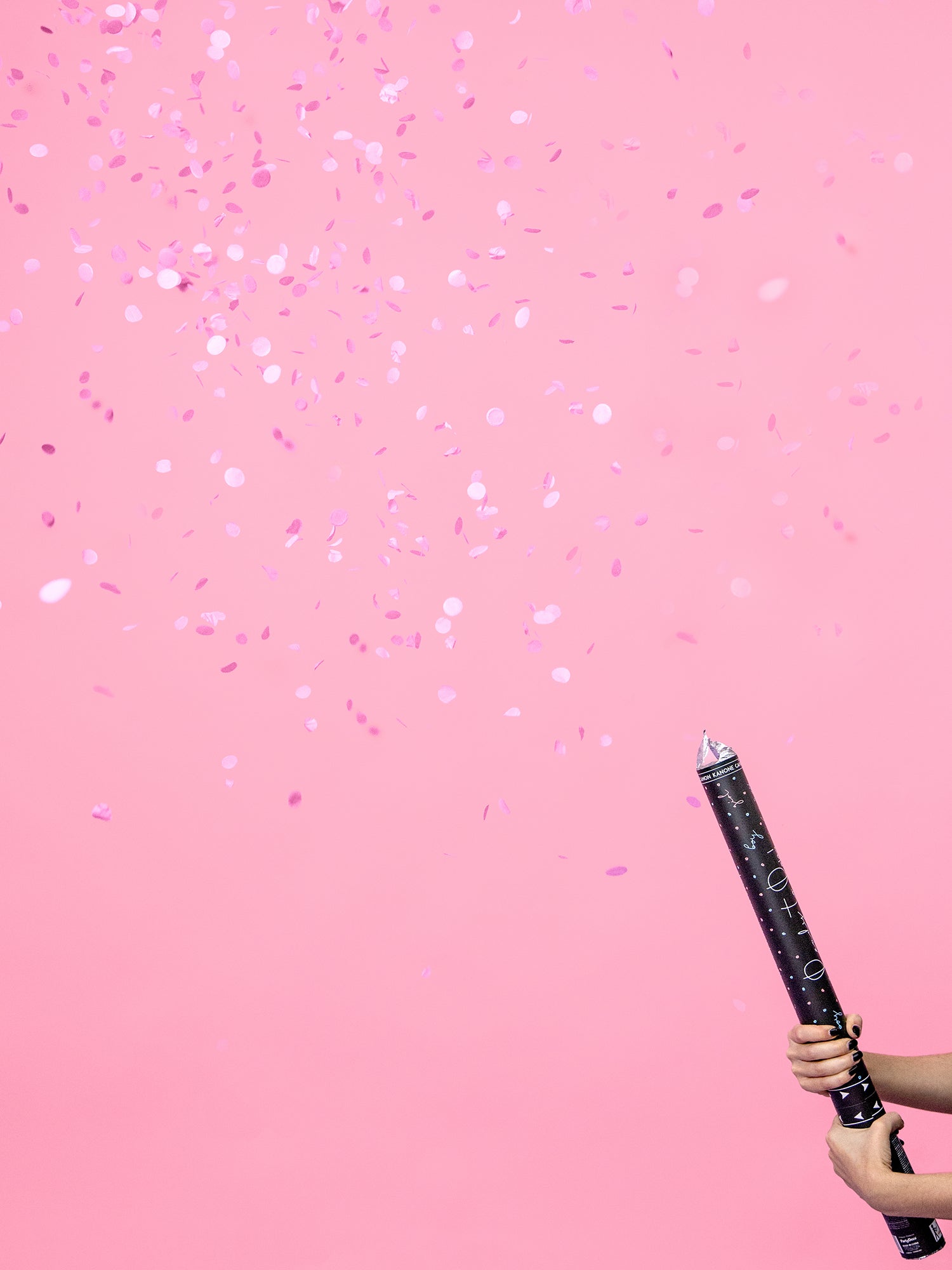 Gender Reveal Confetti Cannon Pink for girl