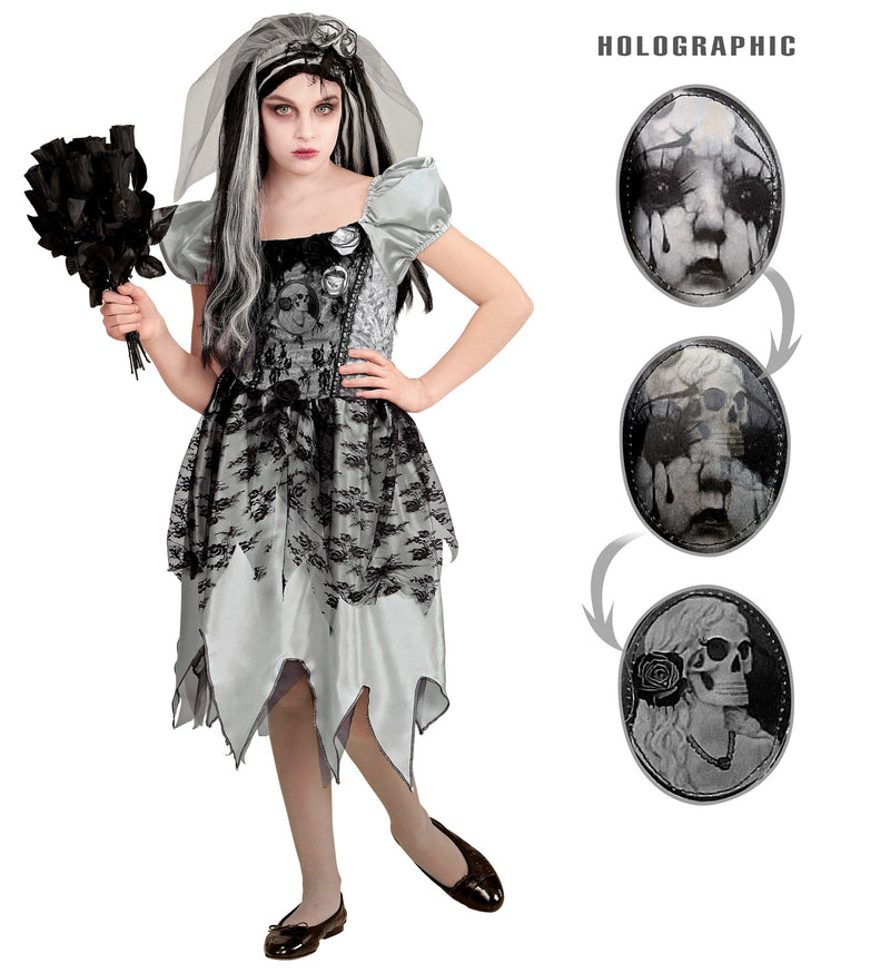 Ghostly Undead Bride Childs Costume 