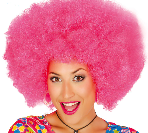 Giant Afro Pink wig