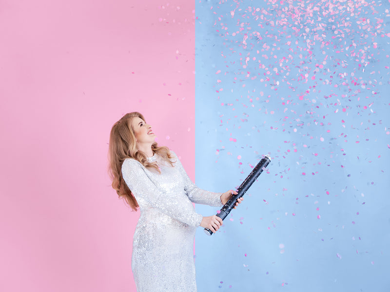 Girl Gender Reveal Confetti Cannon Pink 