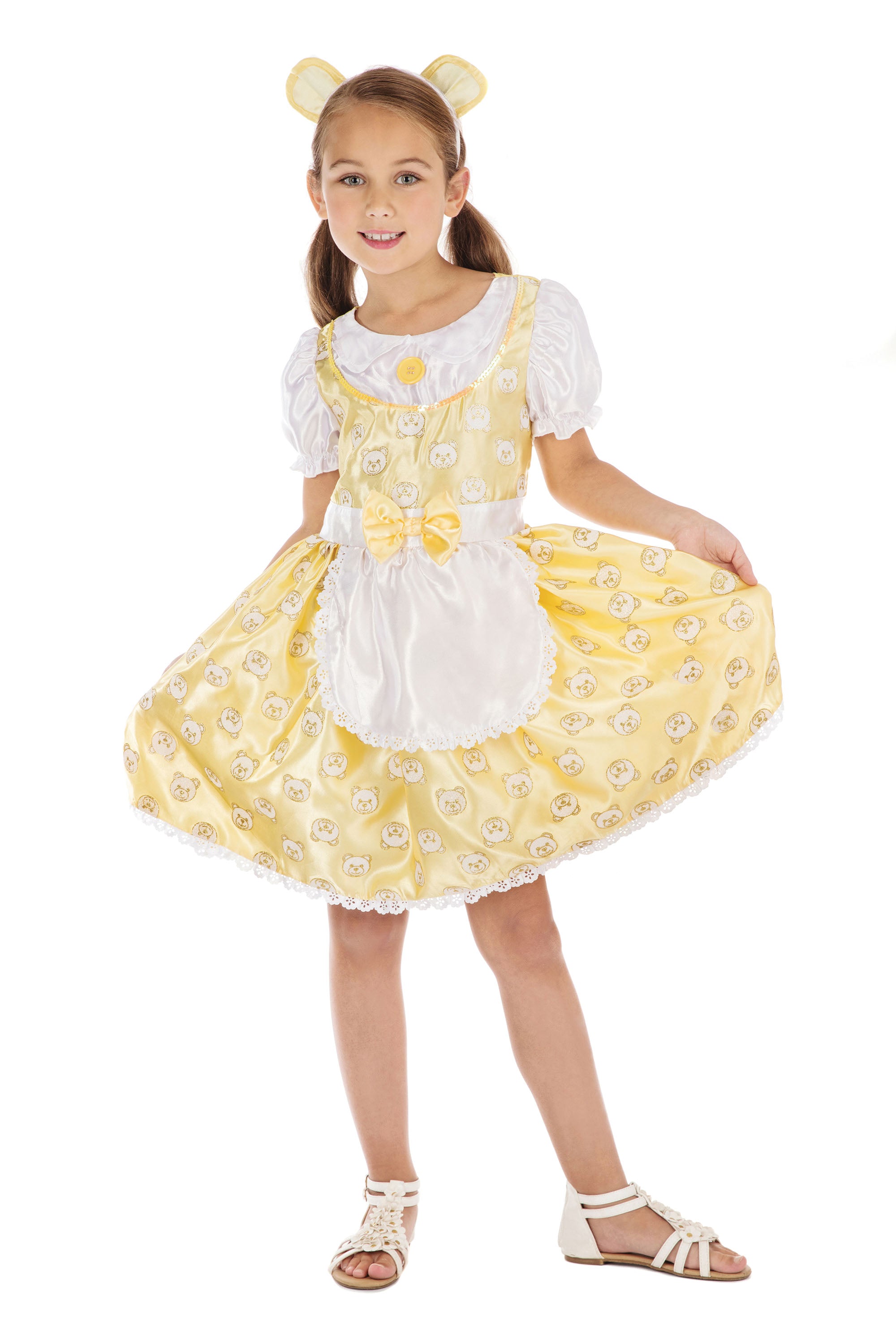 Girl's Goldilock's Dress Up Fairytale Costume