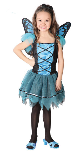 Girls Blue Butterfly or Fairy Costume