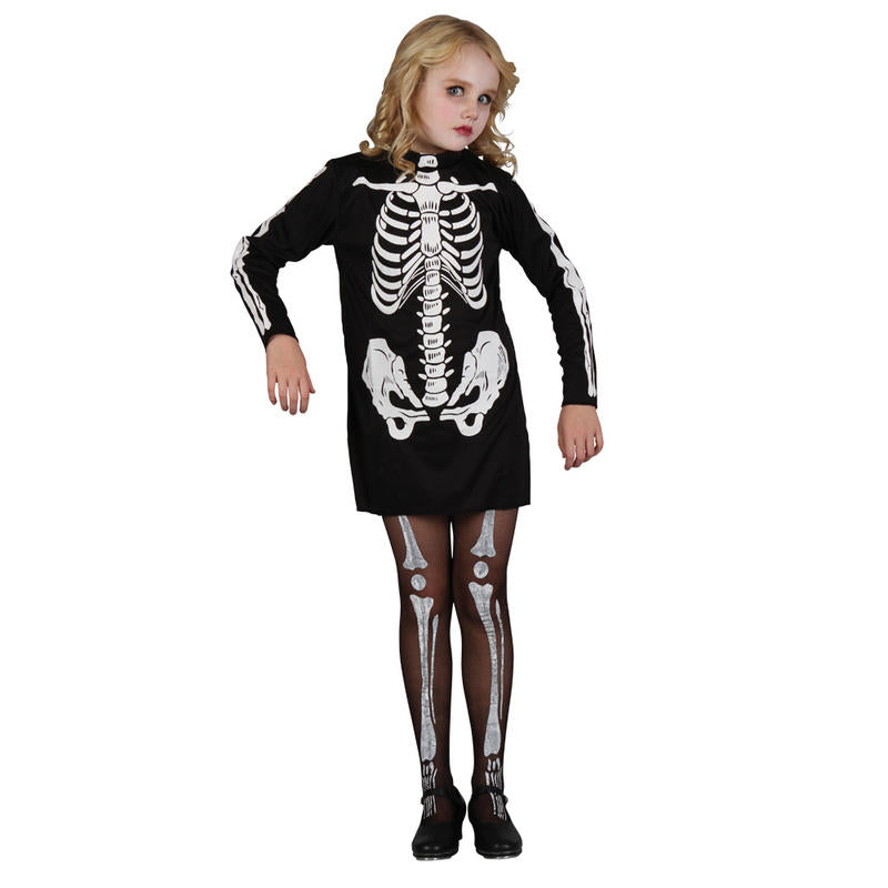 Skeleton girl Halloween Fancy Dress Costume