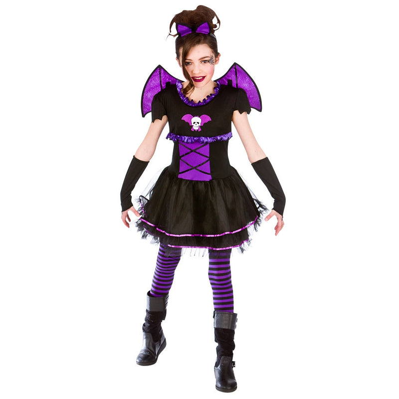 Girls Batty Ballerina Vampire Costume 