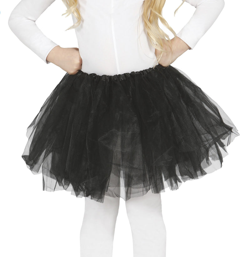 Girls Black Tulle Tutu Skirt for children.