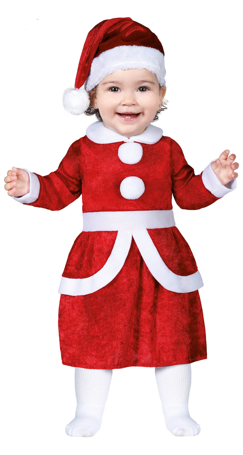 Girls Mrs Santa Toddler Costume 