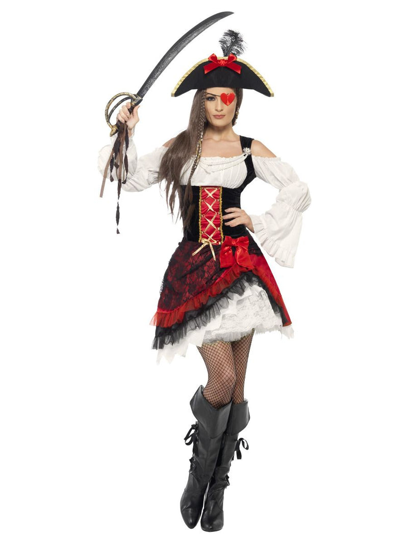 Glamorous Lady Pirate fancy dress Costume Adult