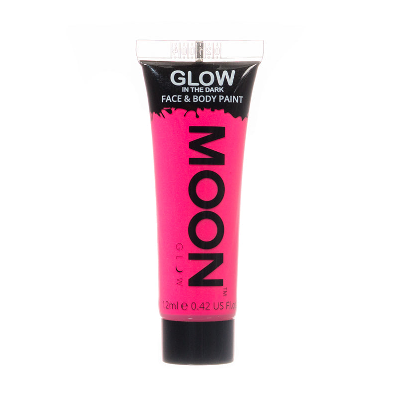 Moon Glow in The Dark 12ml UV Face Paint Pink