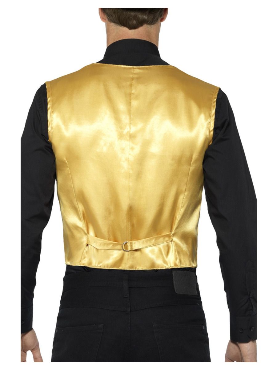 Gold Sequin Waistcoat back