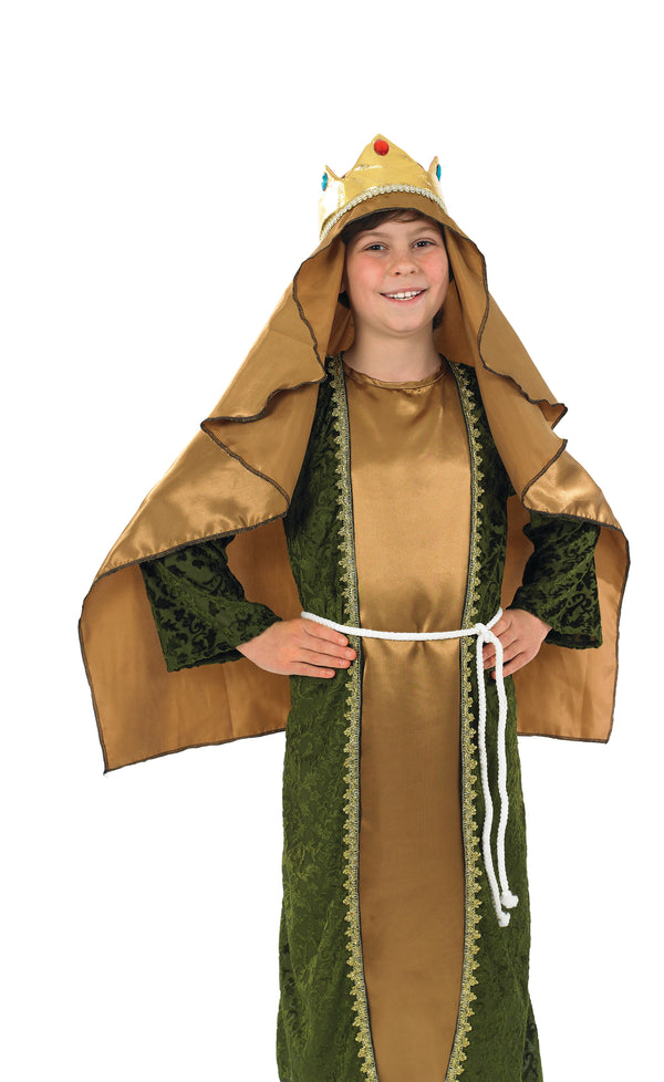 Gold Wise Man Melchior - Kids Nativity Costume