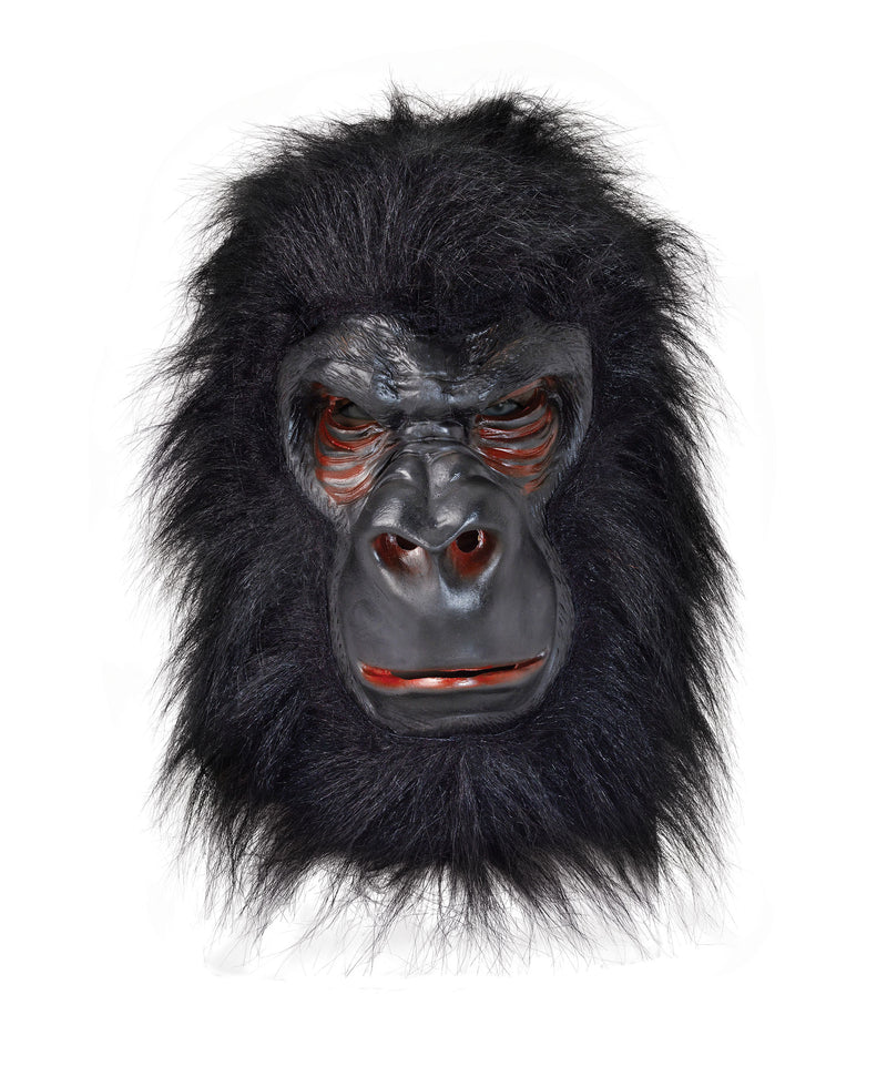 Gorilla Latex Mask with Black Hair