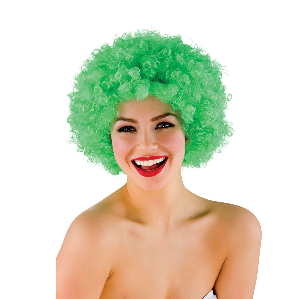 Green Funky Afro Wig