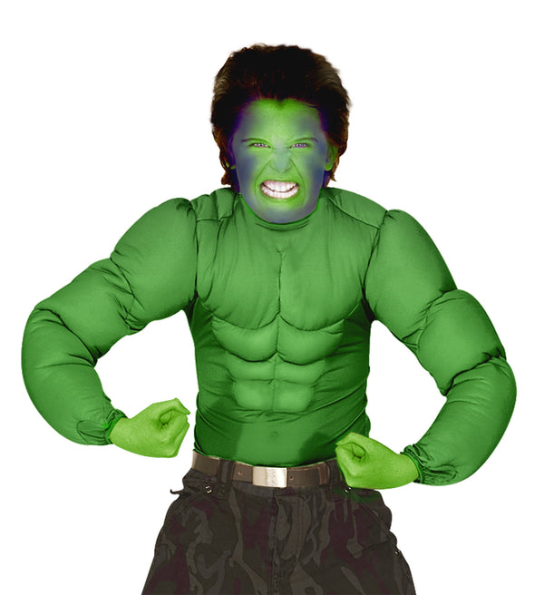 Children's Green Muscle Hulk Superhero Top 