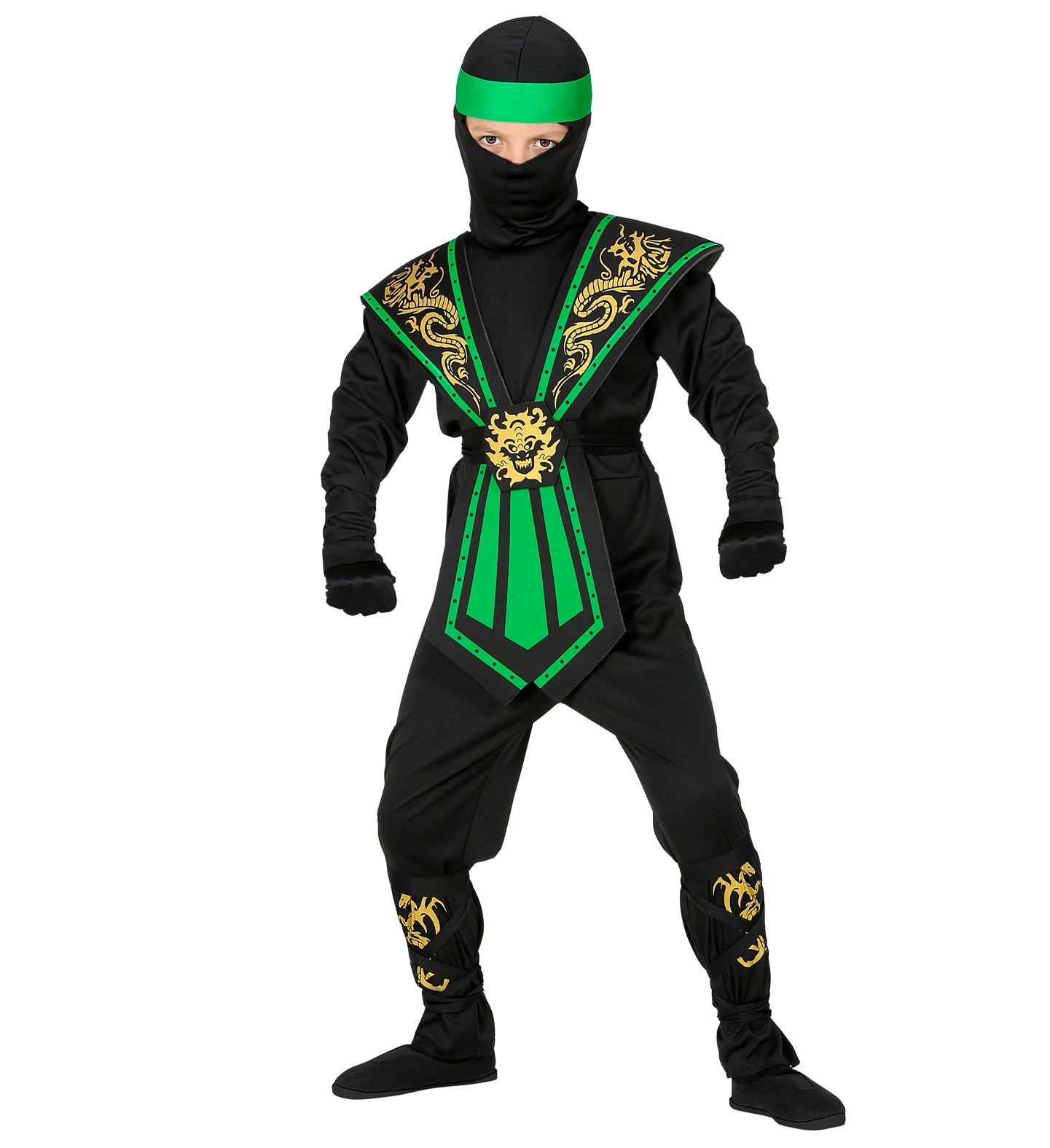 Green Kombat Ninja Costume child's