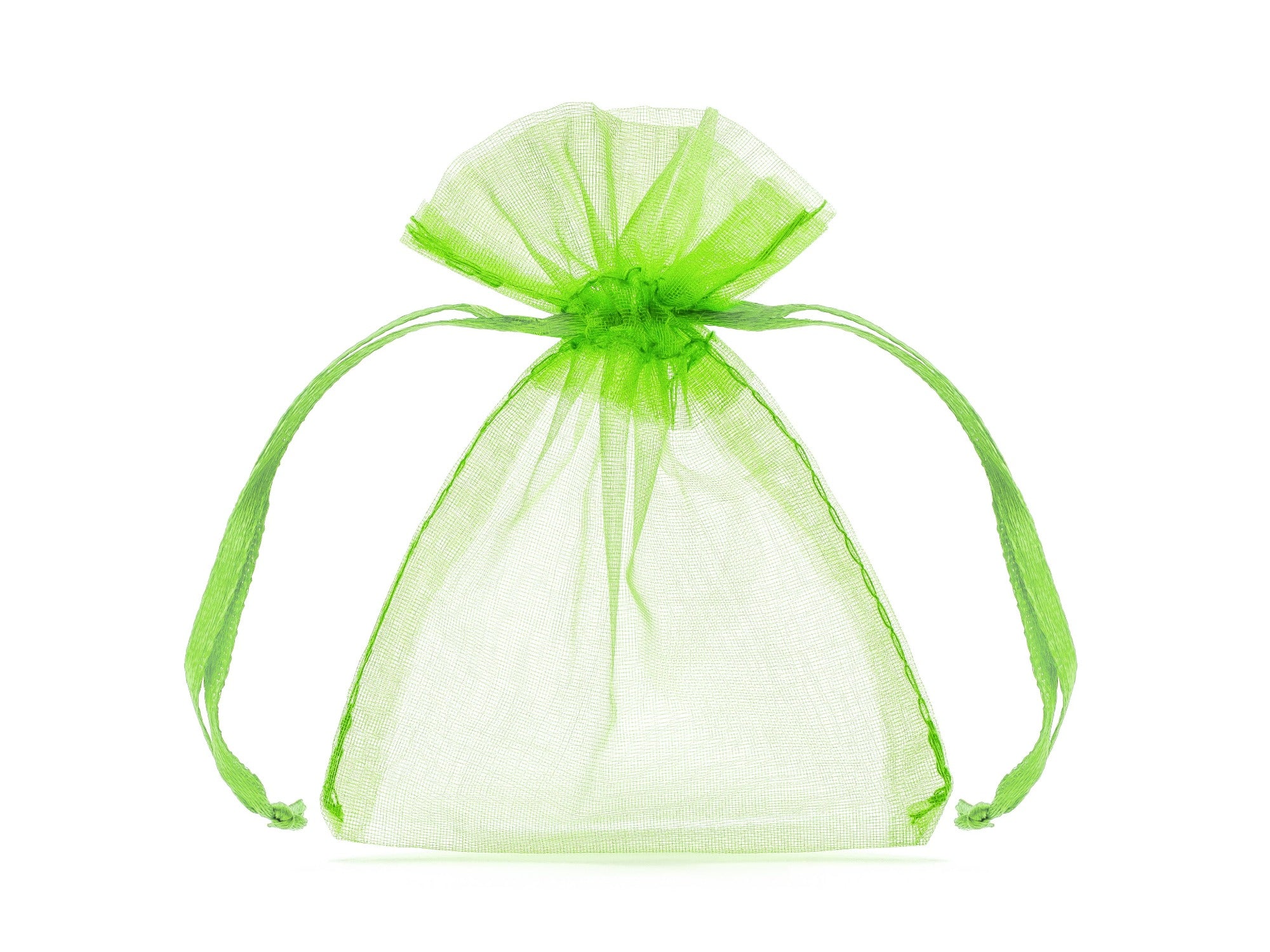 Green Organza Bags 7.5 X10cm