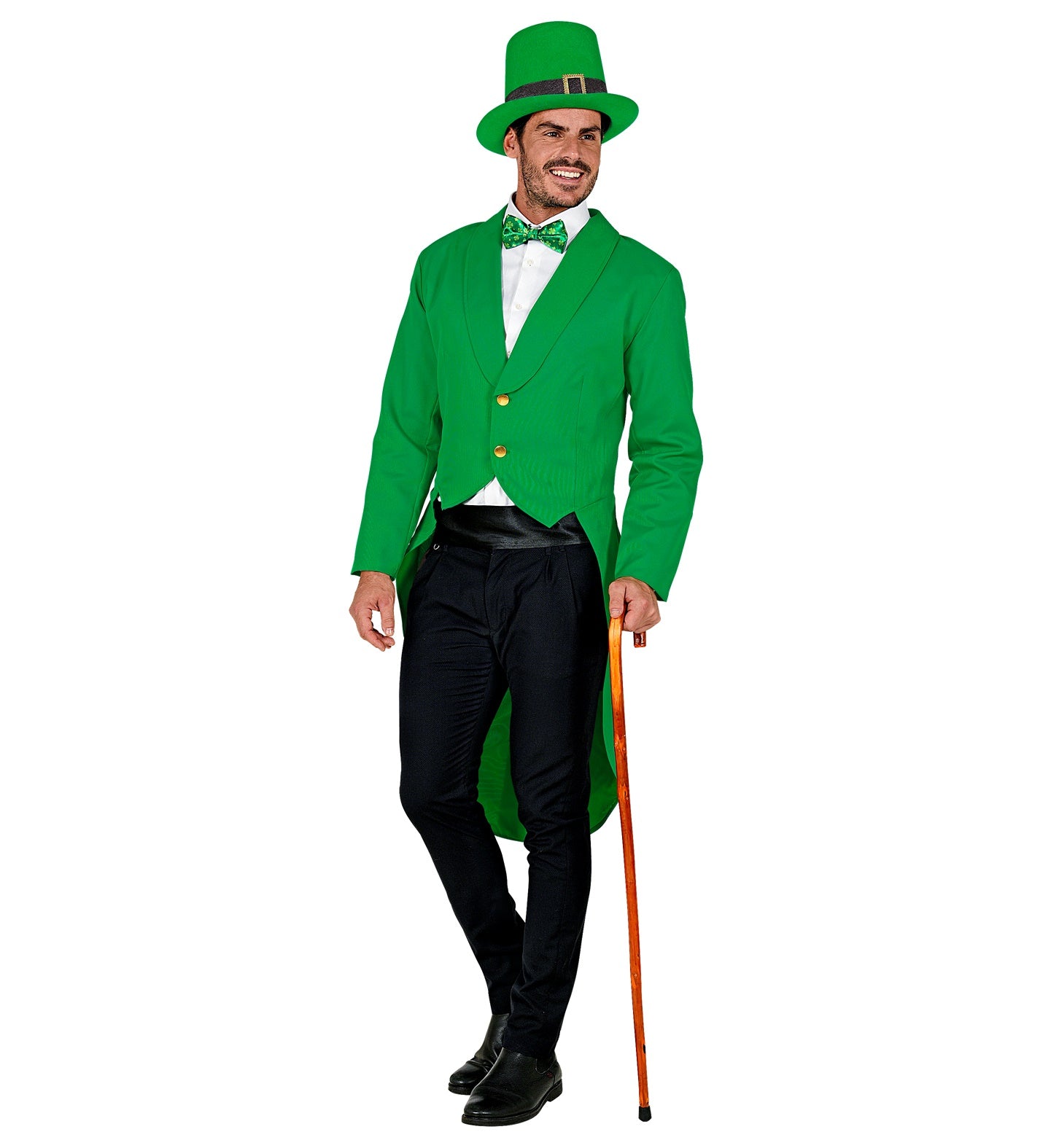 Green Tailcoat Jacket Men's Paddy's Day Costume