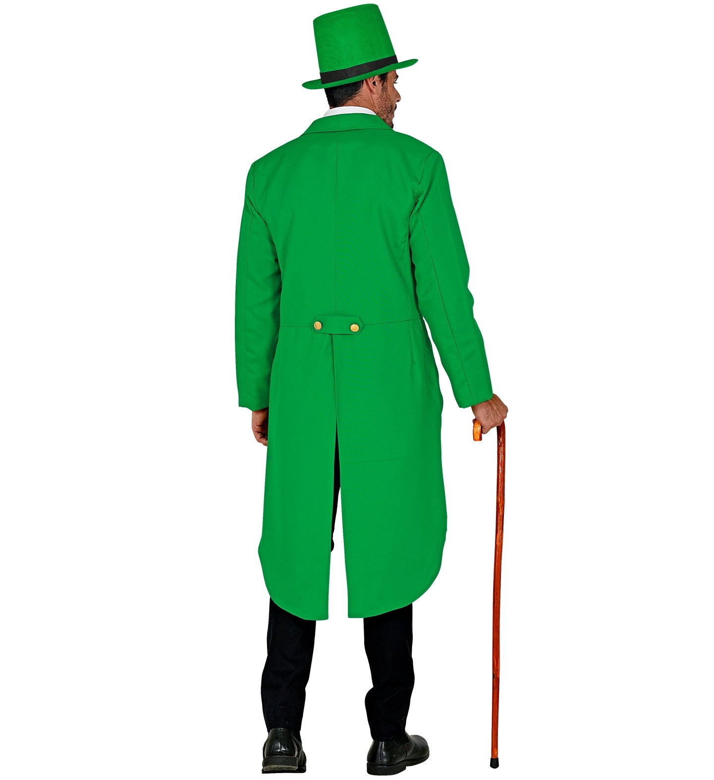 Green Tailcoat Jacket Men's Patricks Day Costume back