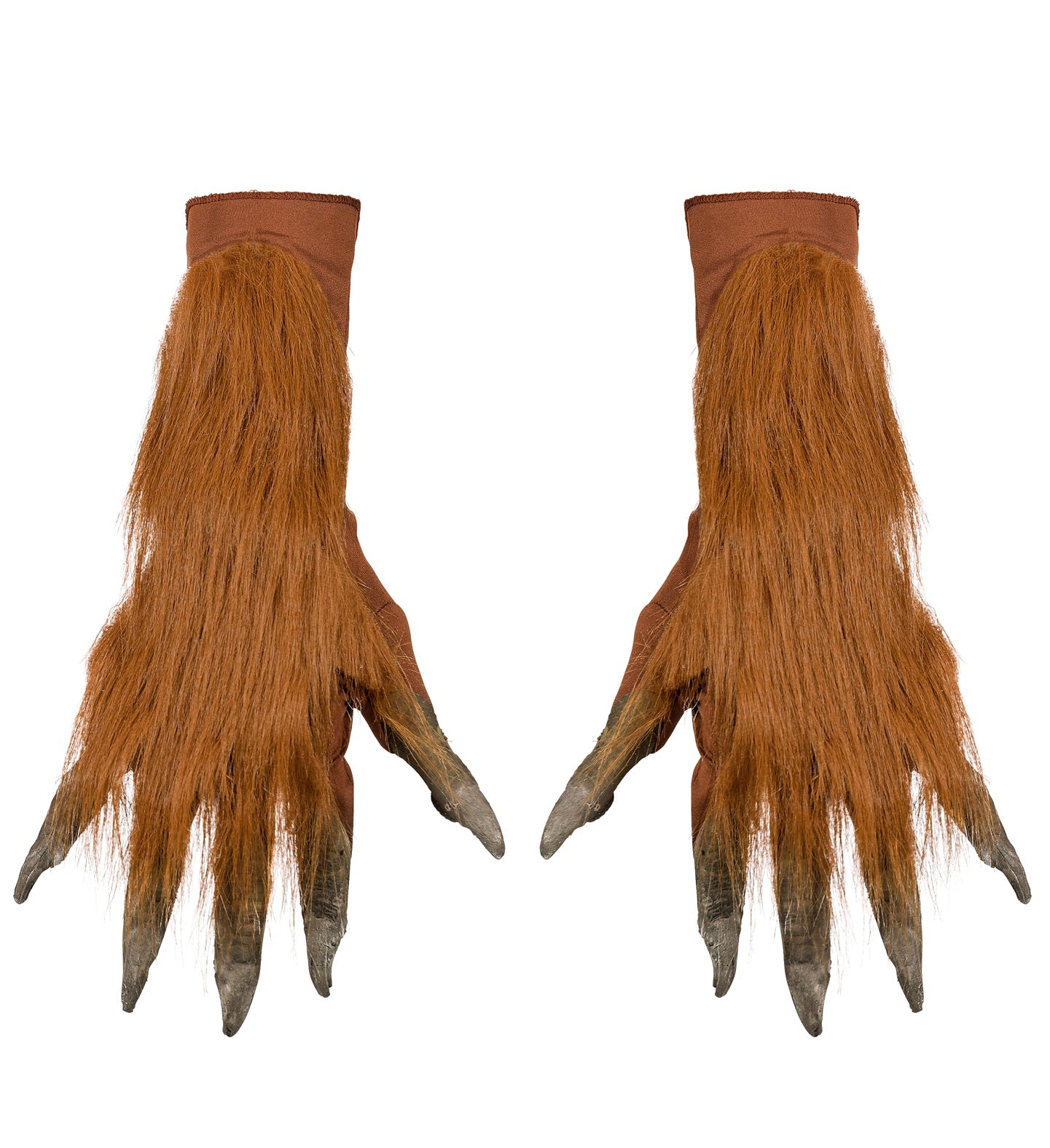 Hairy Wolf Hand gloves with fur